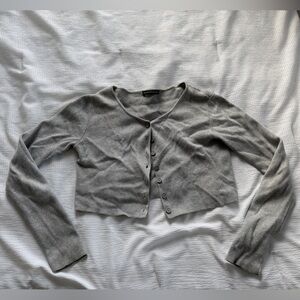 Brandy Melville Light Gray Knit Top